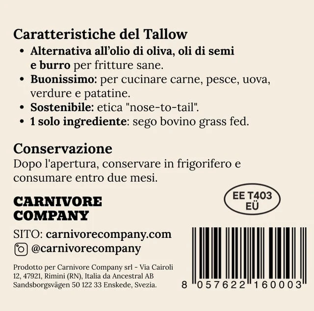 Tallow Imperiale – L'Alternativa Sana e Sostenibile di HORMONALIA