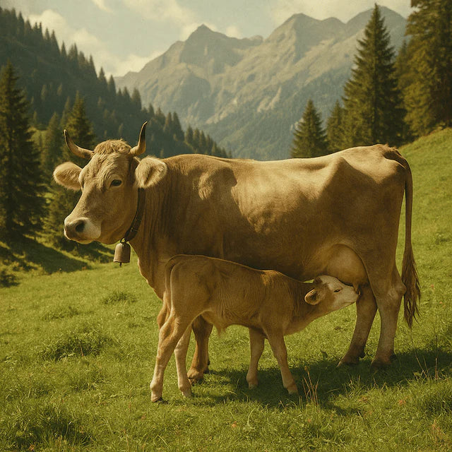 Colostro da mucche al pascolo