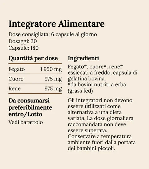Multi Organs - Mix di Organi Grass Fed