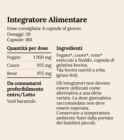 Multi Organs - Mix di Organi Grass Fed