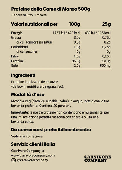 Proteine della Carne Grass Fed senza Lattosio – Nutrizione Pura e Naturale di HORMONALIA