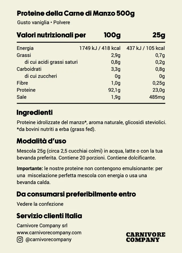Proteine della Carne Grass Fed senza Lattosio – Nutrizione Pura e Naturale di HORMONALIA